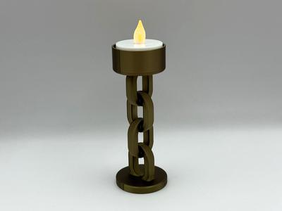 Chain-Link LED Tealight Holder