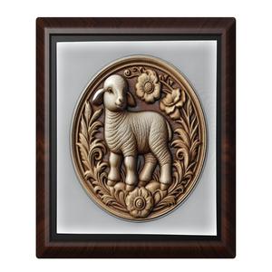 Lamb animal wall art relief wall decor