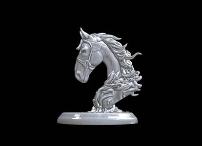 Horse I239 Gift Bust Figure Unique & Detailed 3D Print Model