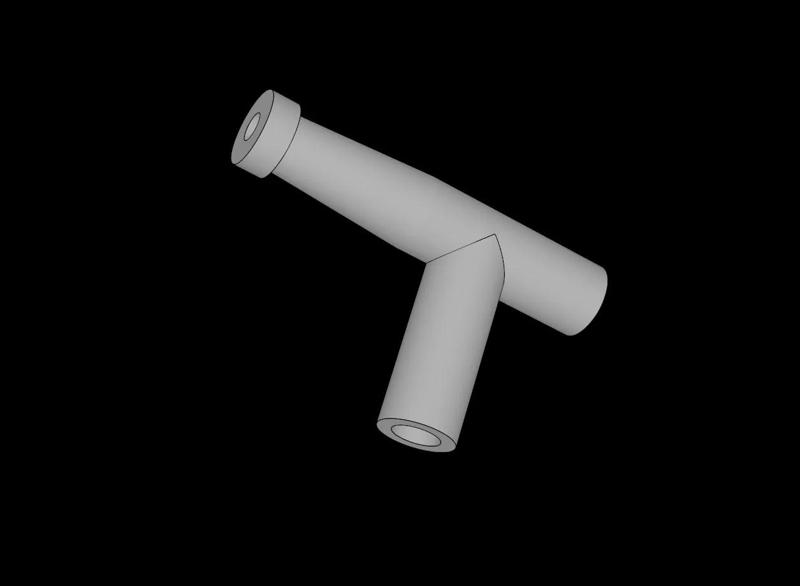 Lego Compatible (4210a.dat) Minifig Tool Hose Nozzle with Handle   