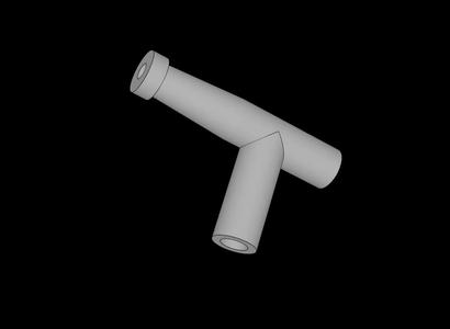 Lego Compatible (4210a.dat) Minifig Tool Hose Nozzle with Handle   