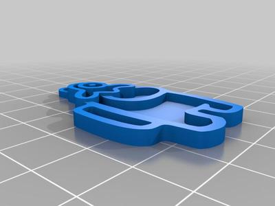 Among Us keychain - Brain Slug