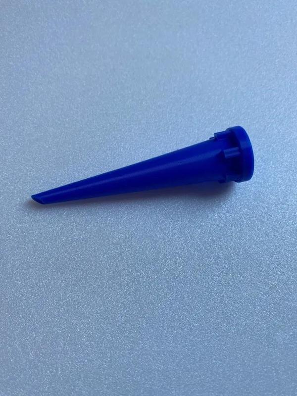 Nozzle tip for silicone dispensing tube   