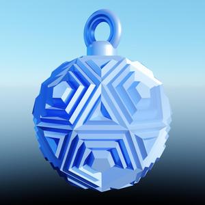 christmas ball "triangles" decoration idea