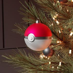 Pokemon Pokeball Christmas Tree Ornament
