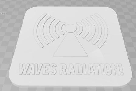 Waves Radiation Signage