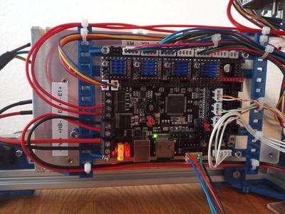 BTT SKR 1.4 mount for Meanwell Powersupply