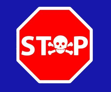 STOP SKULL, SIGN
