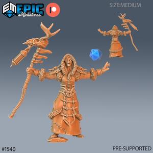 Winter Shaman Chanting ‧ DnD Miniature ‧ Tabletop Miniatures ‧ Gaming Monster ‧ 3D Model ‧ RPG ‧ DnDminis ‧ STL FILE
