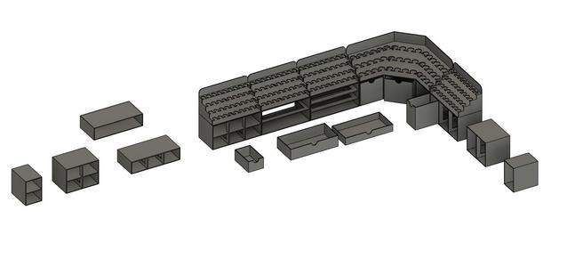 Modular Hobby Workshop Storage V1