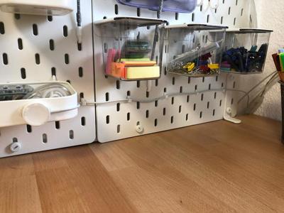 IKEA Skadis cable organizer