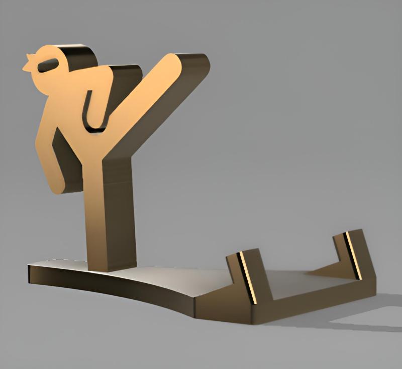 "Ninja Kick" Phone Stand