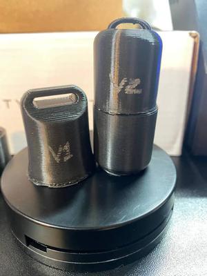 (Updated V2) Remix Face Mask Holder Keyring v1.0 (Or Other Item Storage)