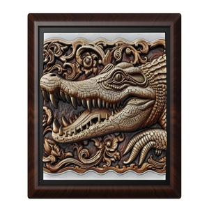 Crocodile animal wall art relief wall decor