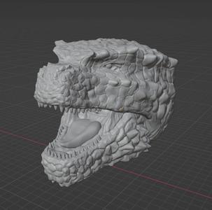 Custom Turtle Style Godzilla Movable Head