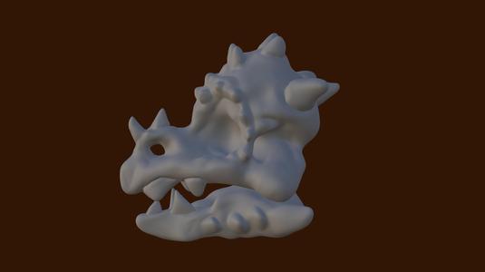Baby dragon skull with movable jaw