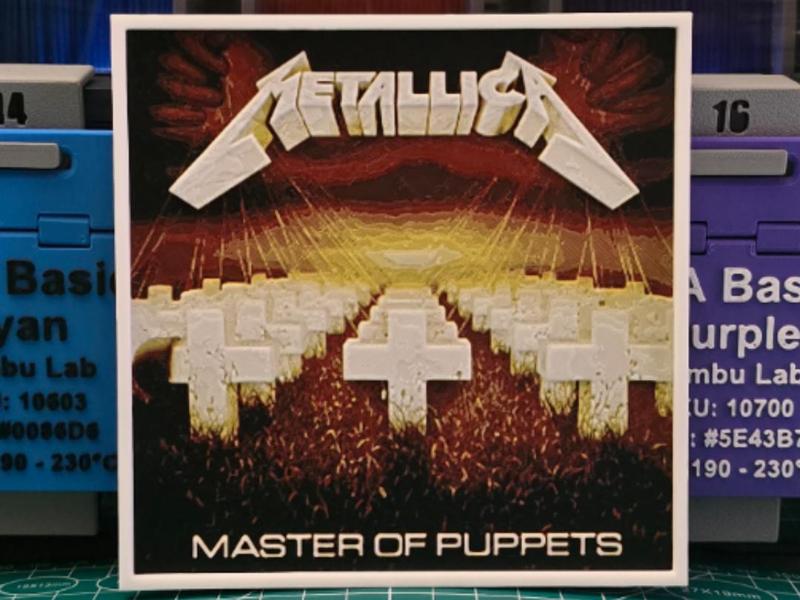 Metallica "Master of Puppets" Album - Hueforge Art