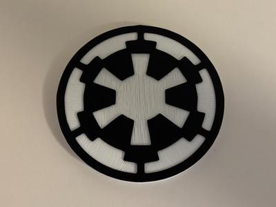 Star Wars Galactic Empire over Tesla Logo Cover