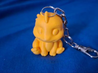 Dinosaur-shaped keychain