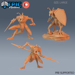 Ice Devil Set ‧ DnD Miniature ‧ Tabletop Miniatures ‧ Gaming Monster ‧ 3D Model ‧ RPG ‧ DnDminis ‧ STL FILE