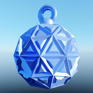 geometric christmas ball