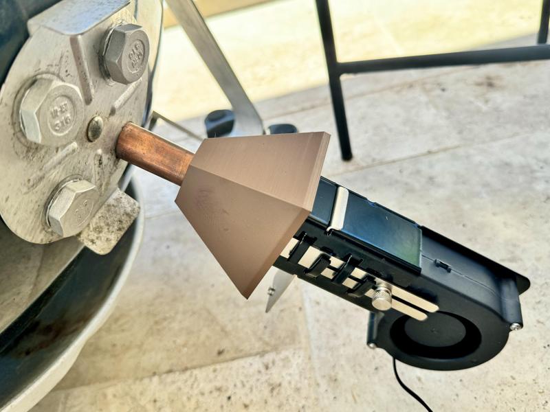 FireBoard Drive Blower Adapter to Weber Smokey Mountain