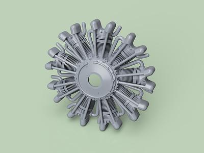 Dummy_9_Cylinder_Radial_Aero_Engine