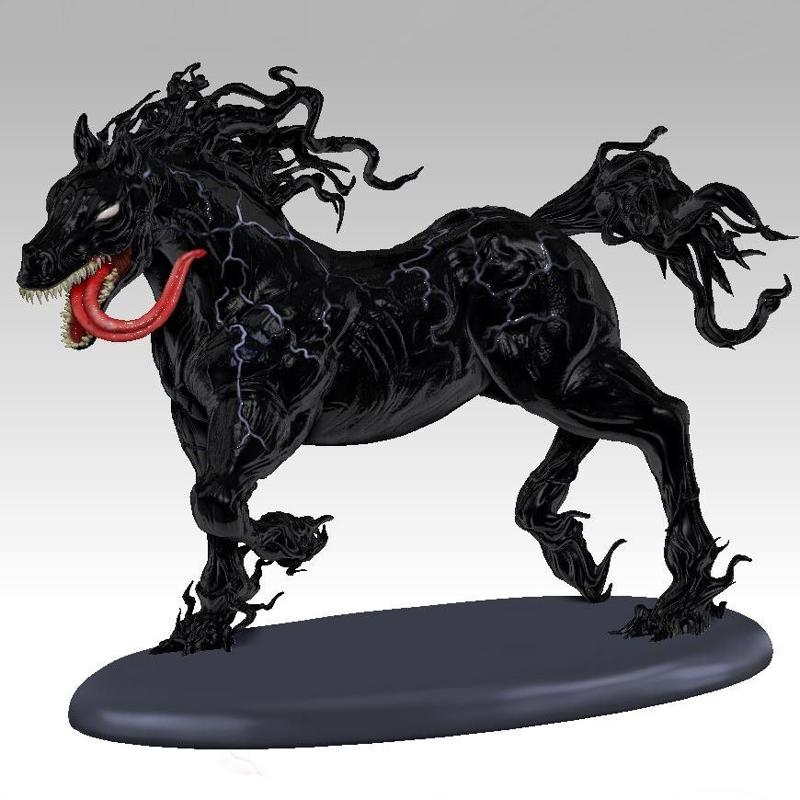 Venom horse _ symbiote horsie