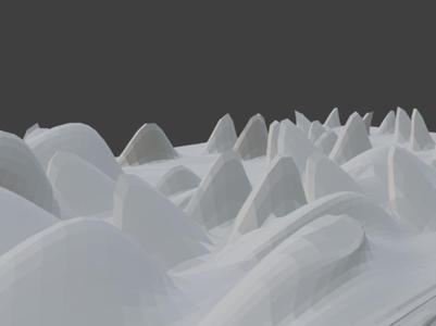 very densely top spiked block