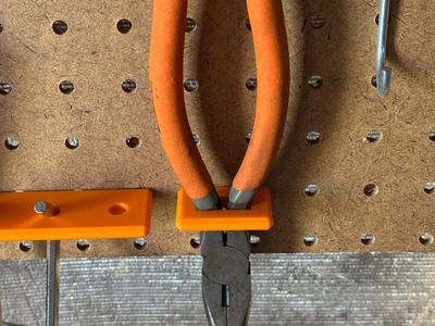 Pegboard plier holder