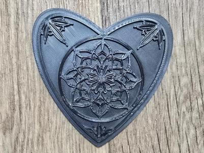 Heart Pattern Stamp for Clay, Ceramic and Leather