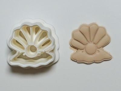 Shell Pearl Polymer Clay Cutter Earrings Necklace