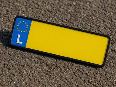 License Plate (EU-Style) – 3D Model (Luxembourg)