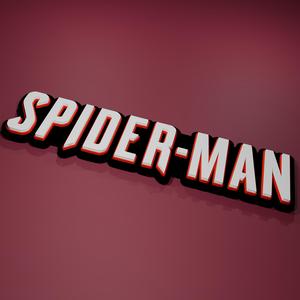 Spider-Man 3D Logo - Gamer Decoration