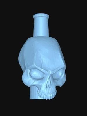 HOOKAH MOUTHPIECE SHISHA SKULL 30X30X55MM