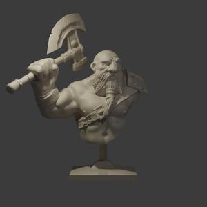 Brawler Dwarf Bust