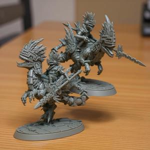Raptor Lizardfolk Miniature | Dungeons and dragons, Tabletop, RPG, PathFinder, Miniature