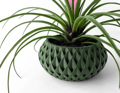 The Cinor Planter Pot with Drainage: Tray & Stand Included | Modern and Unique Home Decor for Plants and Succulents | STL File   