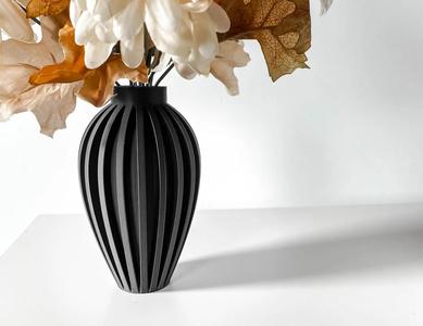 The Busen Vase, Modern and Unique Home Decor for Dried and Preserved Flower Arrangement  | STL File   