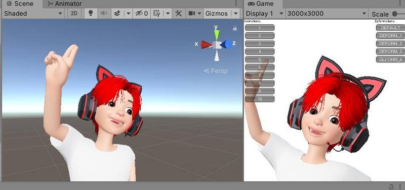 Hair 3D Model Zepeto Item Unity Prefab FBX Free Download 7B