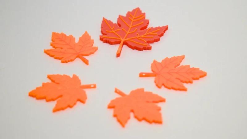 "Autumn Bliss" — Designer Maple Leaf Pendant   