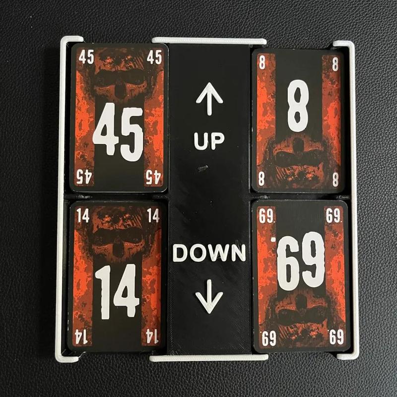 Card tray and storage system for The Game   