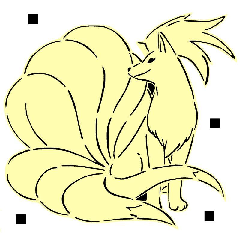 038 Ninetales stencil