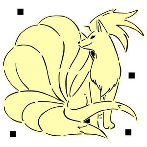 038 Ninetales stencil