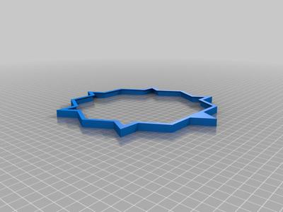 Quadstar Wall Clock Face Outline
