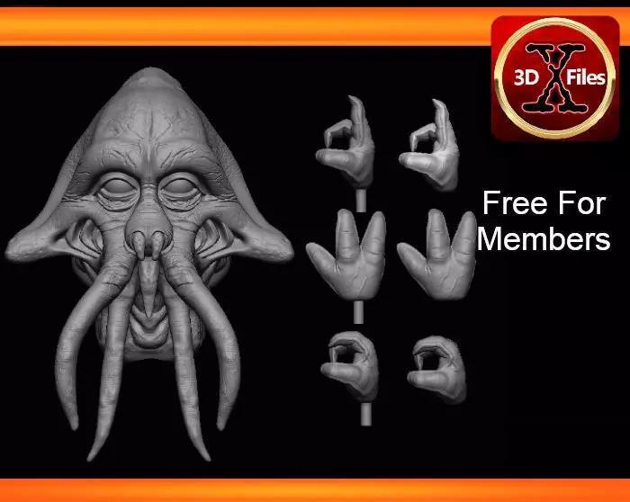 Quarren Headsculpt - Prequel Era - Star wars Action Figure