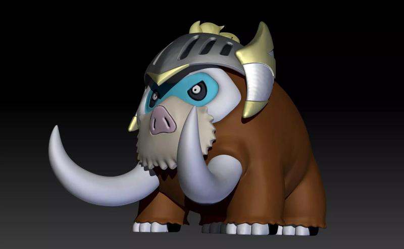 Pokemon Unite Mamoswine Knight  Style