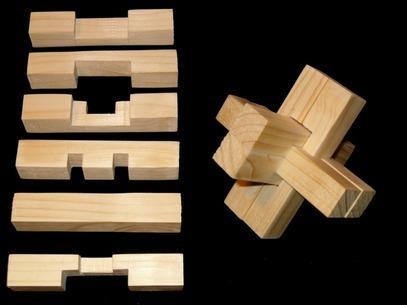 6 Piece Wood Puzzle