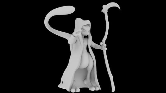 Pokemon Mewtwo Grim Reaper HALLOWEEN