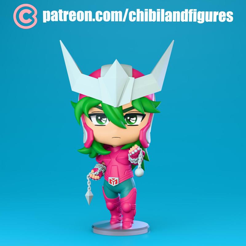 Andromeda Shun Chibi - Saint Seiya Fanart